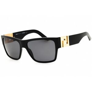 NWT Versace VE4296 Black Rectangle 59mm Sunglasses